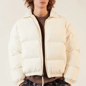 Men’s Cream Puffer Jacket